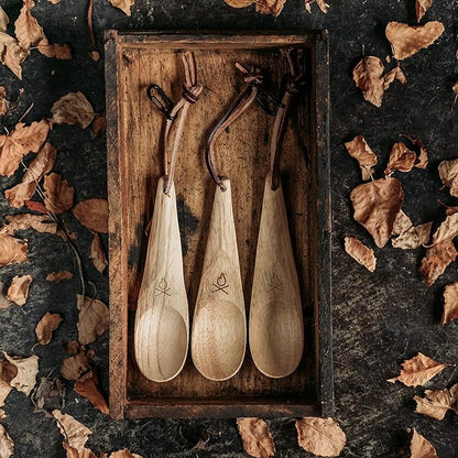 Überleben | Kanu Wooden Camping Spoon – Handcarved Nordic Utensil - Image 4