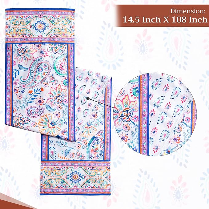 Maison d' Hermine Table Runner 100% Cotton 14.50" x 108" | Table Runners 108 - Image 4