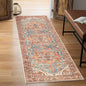 Keen Home Design 2x12 Rug - Machine Washable Runner with Non-Slip Backing, Ideal for Hallway, Entryway, Kitchen, Laundry Room - Vintage, Easy Clean, Durable, Low Pile Rug - (2'6" x 12')