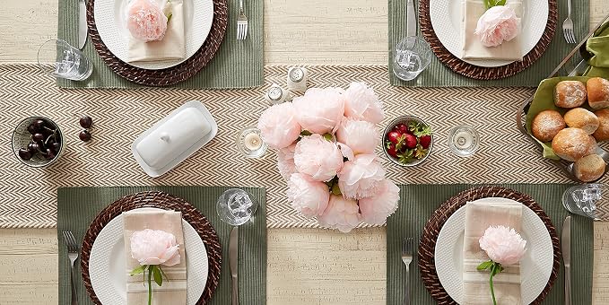 DII Woven Basic Tabletop Collection, Chevron Table Runner - Image 5