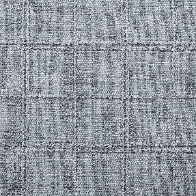 Linen Checked Farmhouse Table Runner, 13x36 Inches Chambray | Raised Grid Design - Image 6