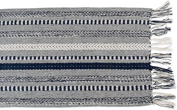 DII Farmhouse Braided Stripe Table Runner Collection - Image 2