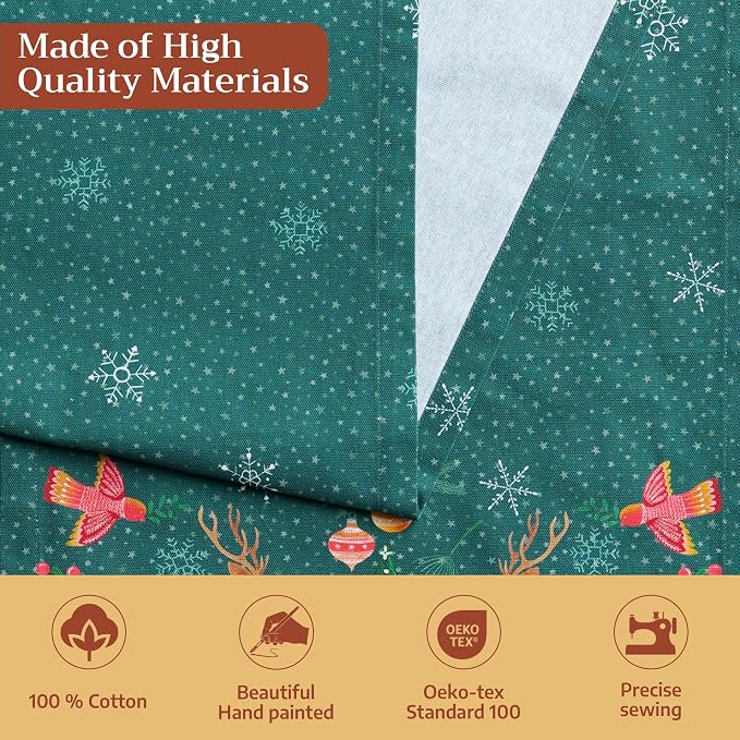 Maison d' Hermine Table Runner 100% Cotton 14.50" x 108" | Table Runners 108 - Image 3
