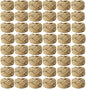 WINGFISH Woven Napkin Rings Set of 50 Farmhouse Burlap Jute Napkin Rings Bulk by Unknown