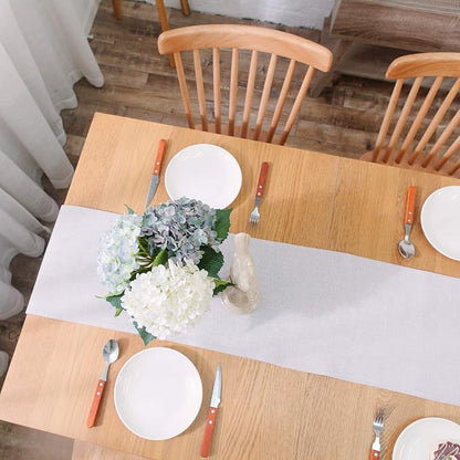 Soft Caddice Faux Linen Table Runner 2 Side - Image 5
