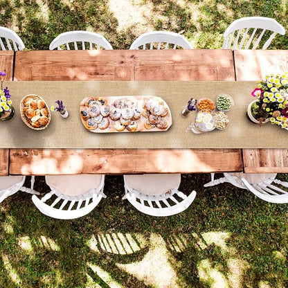 12 Pack Burlap Table Runners 12 x 71 Inch Rustic Table Runner Bulk Jute - Image 5