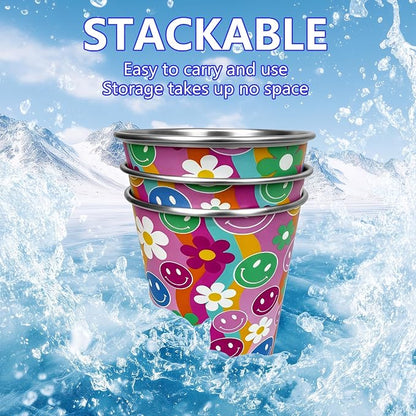 20oz 3PCS Stainless Steel Pint Cups, Reusable metal Cups, Drinking | Pint - Image 3