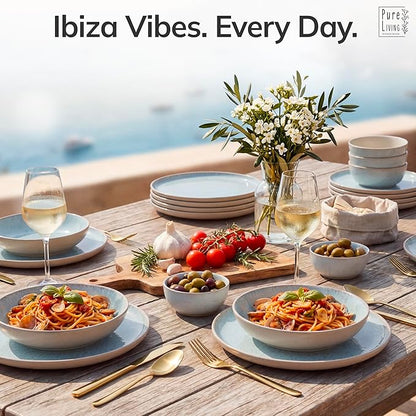 24 Piece Stoneware Dinnerware Set - Image 2