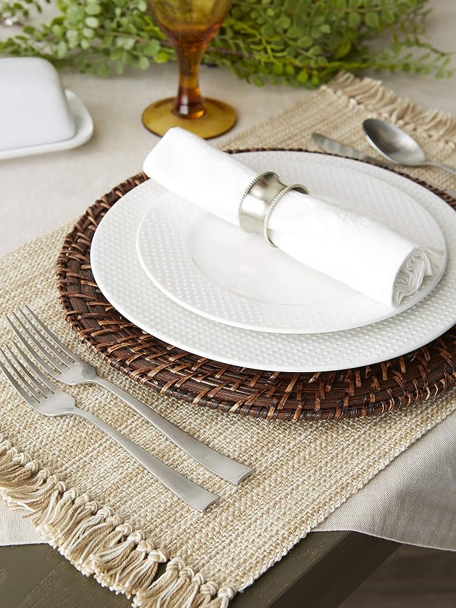 DII Variegated Tabletop Collection, Placemat Set3x19, 6 Piece - Image 6
