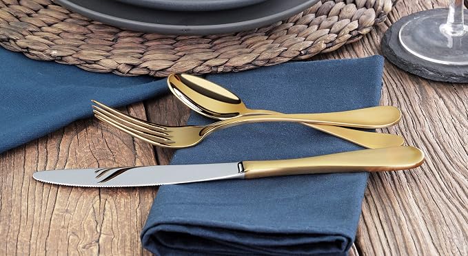 Artaste 56907 Rain 18/10 Stainless Steel Flatware 36-Piece Set, Service - Image 6