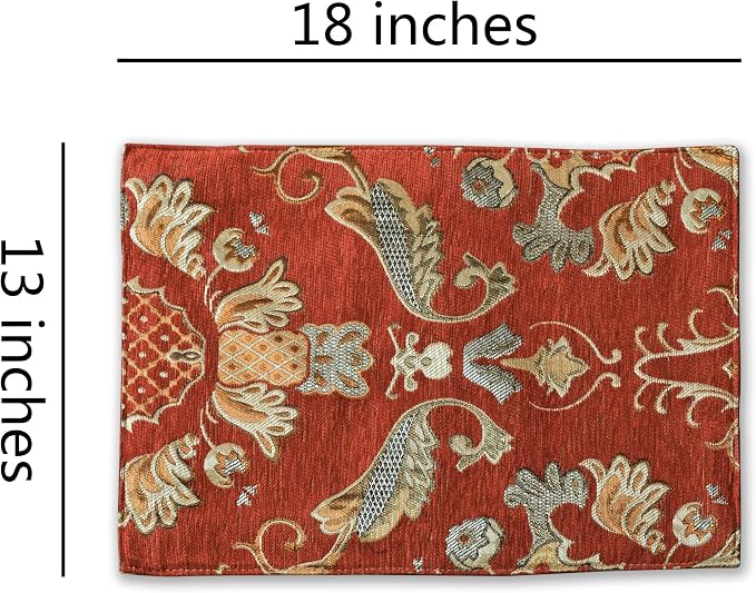 Extra Luxury Dinner Placemats Set of 6, - Image 2