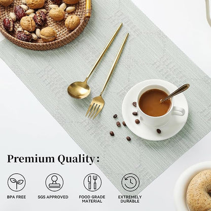 Leetaltree Mint Cream Placemats Set of 12 - Image 2