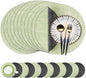 Fyvva Placemats Set of 12, Stain & Scratch Resistant, by Fyvva