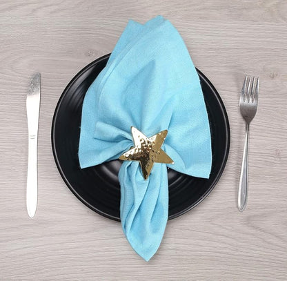 Star Napkin Holders, Durable Aluminum Napkin Rings Set of 6 - Image 3
