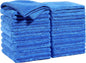 JOYMOOP Microfiber Cleaning Cloths 18 Packs, 11.8" x 11.8" Blue Reusable Kitchen Towels, Lint-Free Cleaning Rags, Super Absorbent Cleaning Cloths for Kitchen, Car, and Household Cleaning
