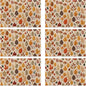Fall Plastic Placemats, Halloween Thanksgiving Vinyl Placemats 12x18 Inch Waterproof Non-Slip Washable Table Mats for Kitchen Dining Party Table Decor,Set of 6