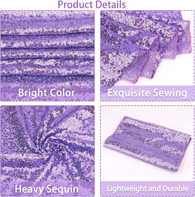 12 Packs Sequin Table Runner Glitter Dining Table Runner - Image 4
