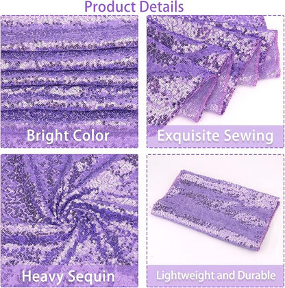 12 Packs Sequin Table Runner Glitter Dining Table Runner - Image 4