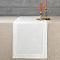 D'Moksha Homes Linen White Table Runner 36 Inches - 100% Pure Linen Small Table Runner 14 x 36 Inch for Dresser, Coffee Tables, Valentines, Spring, Easter - Machine Washable
