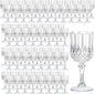 7OZ Plastic Wine Glasses, Reusable Vintage Goblets Unbreakable Drinking Glasses by Unknown