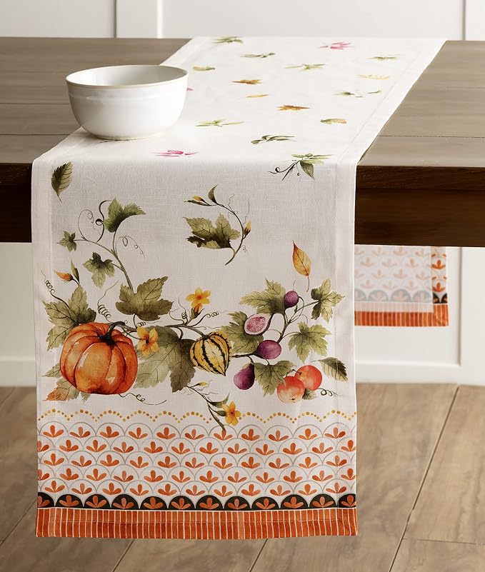 Maison d' Hermine Table Runner 100% Cotton 14.50" x 72" | Table Runners 72 - Image 9