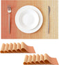 Leetaltree Gradient Burnt Orange Woven Placemats Set of 12 by Leetaltree-ArtatEveryTable