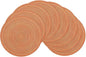 SHACOS Round Braided Placemats Set of 8 Fall Place Mats Washable Polyester 15 by SHACOS