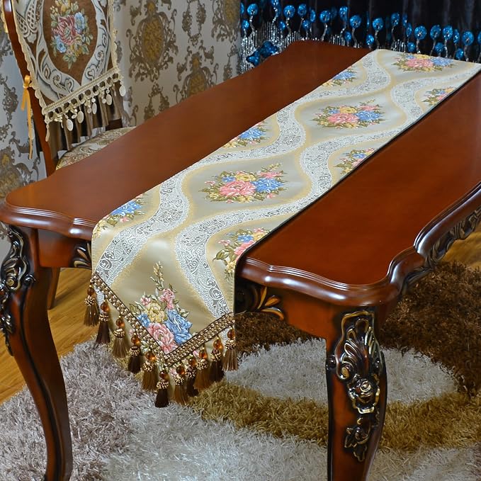 Extra Luxury Velvet Blue Table Runner 120 Inches Long - Image 3