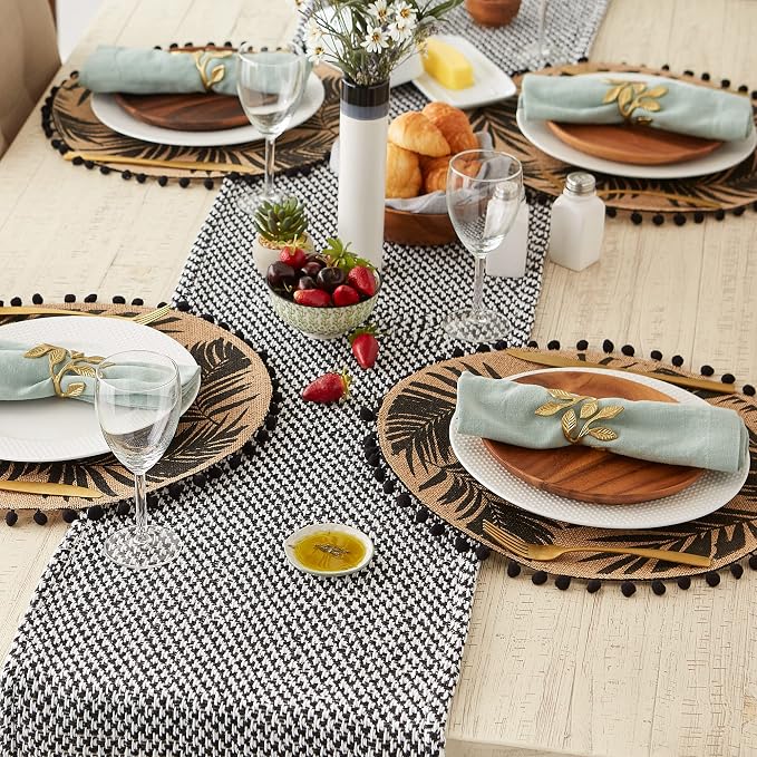 DII Woven Basics Collection 100% Cotton Knit Table Runner - Image 4