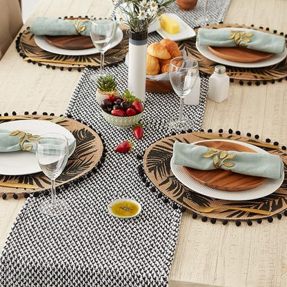 DII Woven Basics Collection 100% Cotton Knit Table Runner - Image 4