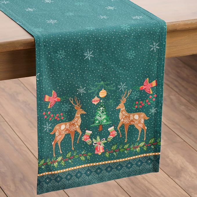Maison d' Hermine Table Runner 100% Cotton 14.50" x 108" | Table Runners 108 - Image 9