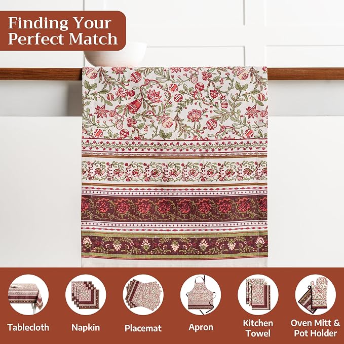 Maison d' Hermine Table Runner 100% Cotton 14.50" x 72" | Table Runners 72 - Image 4