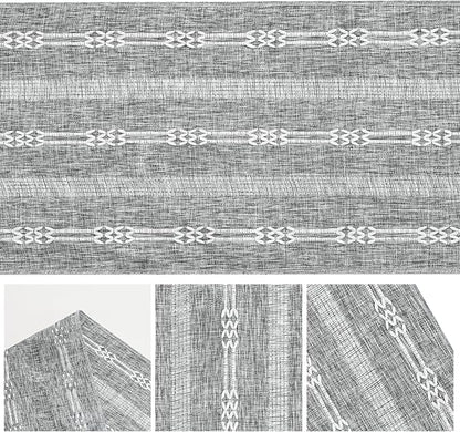 Artoid Mode Dark Grey Farmhouse Embroidered Hollow Table Runner, Seasonal - Image 6