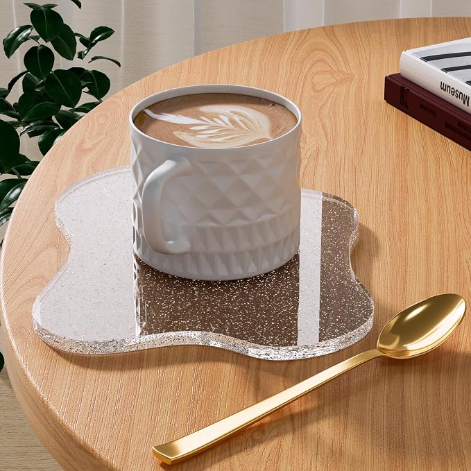 Acrylic Coaster Decorative Plates, Irregular Bar Drink Coaster by Leadiy