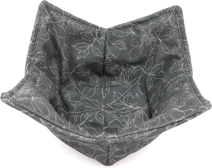 Cotton Microwavable Bowl Cozy, Microwave-Safe Hot Bowl Holders, Soup Bowl Cozy - Image 3