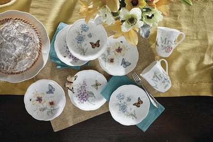 Lenox Butterfly Meadow 6-Piece Tidbit Plates, Dessert Plate Set - Image 4