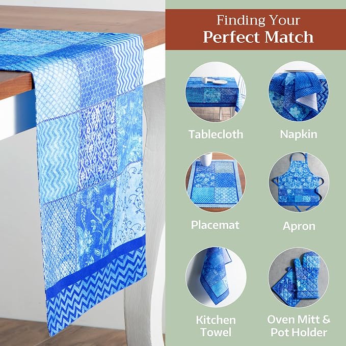 Maison d' Hermine Table Runner 100% Cotton 14.50" x 72" | Table Runners 72 - Image 5