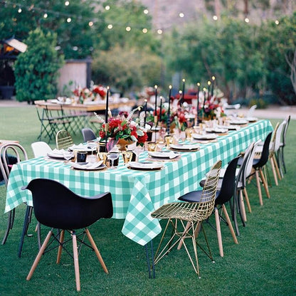 Checkered Tablecloth Rectangle, 70 x 90 Inch - Image 7