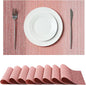 Leetaltree Gradient Pink Woven Placemats Set of 8 by Leetaltree-ArtatEveryTable