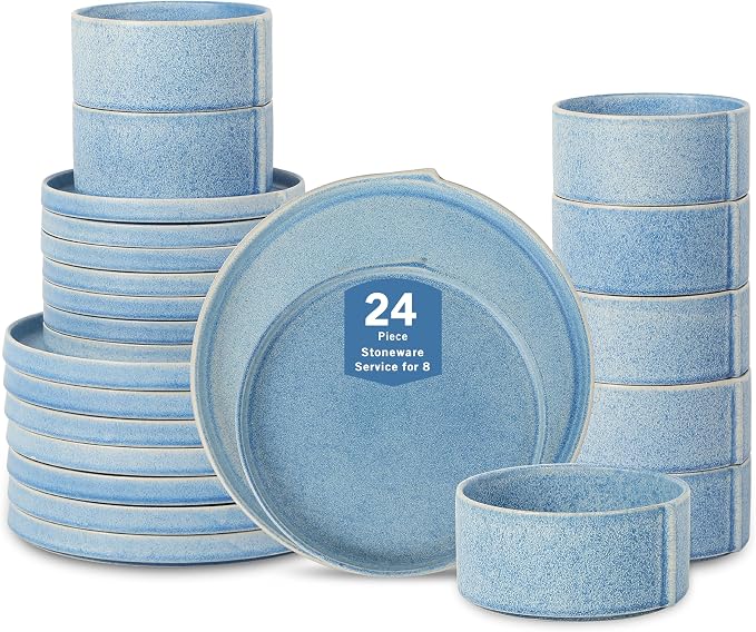 Stone Lain Bao 24-Piece Dinnerware Set Stoneware by Unknown