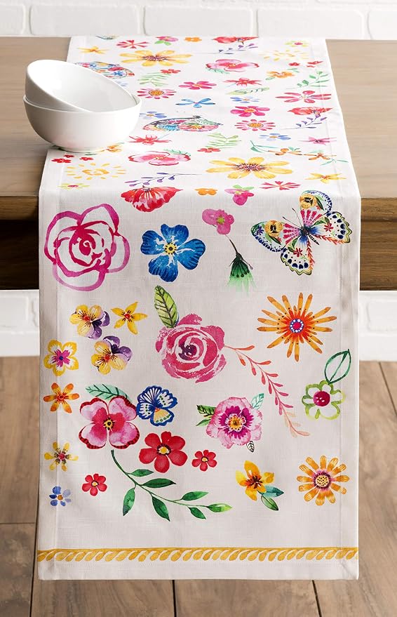 Maison d' Hermine Table Runner 100% Cotton 14.50" x 72" | Table Runners 72 - Image 9