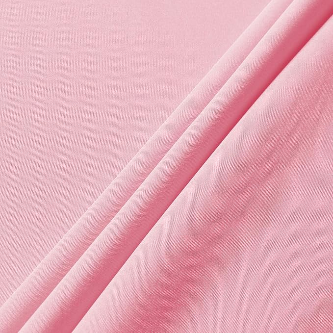 sancua Rectangle Tablecloth - 60 x 120 Inch - Stain and Wrinkle Resistant Washable Polyester Table Cloth, Decorative Fabric Table Cover for Dining Tables, Buffet Parties and Camping, Pink
