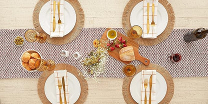 DII Woven Basics Collection 100% Cotton Knit Table Runner - Image 5