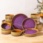 Ceramic Dinnerware Set for 8, 24-Piece Plates and Bowls Set | Lightweight by TheTerra