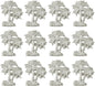 Modern Aluminum Napkin Rings Set of 12, Lightweight Metal Table Decor, by ALPHALivingHOME