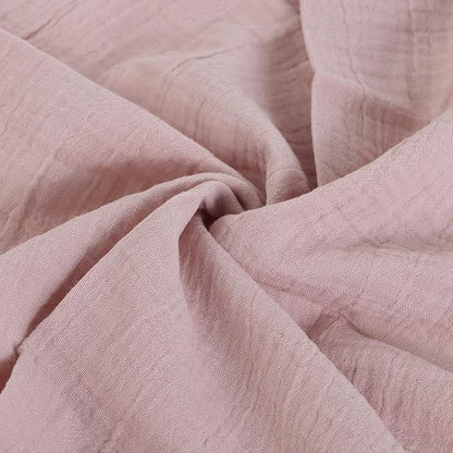 FINGERCRAFT Dinner Cloth Napkin Cotton Muslin Double Gauze 4 Pack with Classic Lace for Everyday Use, Wedding, Party, Christmas, Easter Napkins Cloth are Pre Shrunk and Good Absorbency Peach Wipe