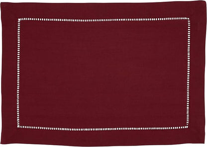 SARO LIFESTYLE Hemstitched Border Placemat by SaroLifestyle