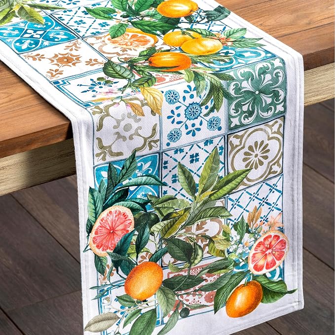 Maison d' Hermine Table Runner 100% Cotton 14.50" x 72" | Table Runners 72 - Image 9
