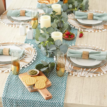 DII Woven Basics Collection 100% Cotton Knit Table Runner - Image 4