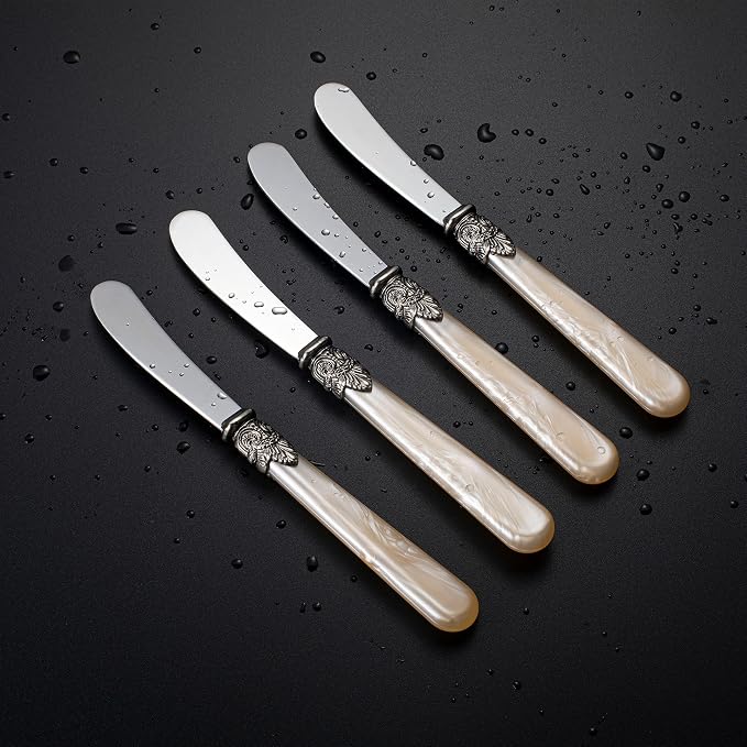 REVERIE Collection 4-piece Stainless Steel Butter Spreader Cheese Knife - Image 3